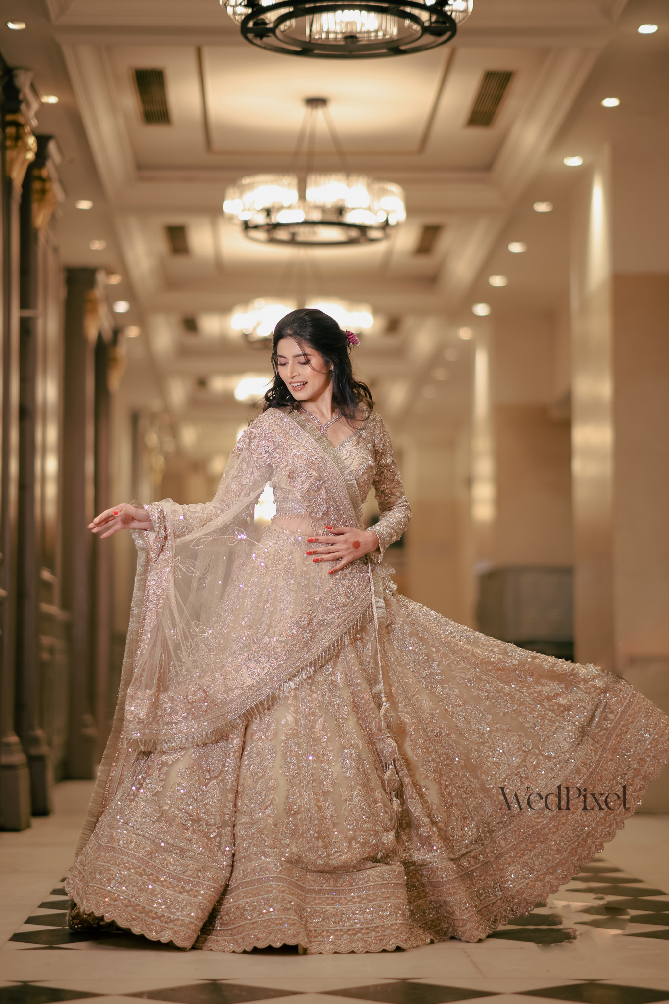 Candid celebration moment